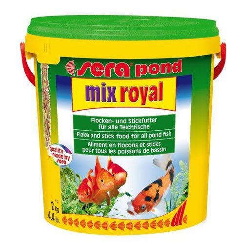 sera pond mix royal, 20L (3500 г) - смешанный корм для всех видов прудовых рыб