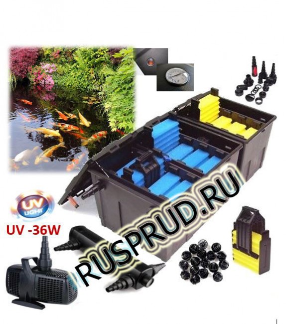 ПРОТОЧНЫЙ ФИЛЬТР ДЛЯ ПРУДА ДО 70М3 GRECH CBF 550С CUV236 CQP 10000 ПРОТОЧНЫЙ ФИЛЬТР ДЛЯ ПРУДА ДО 70М3 GRECH CBF 550С CUV236 CQP 10000