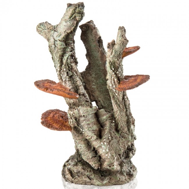 Декоративная фигура "Гриб на бересте", fungus on bark ornament