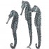 Набор из 3-х черных морских коньков Seahorses 3-pack black