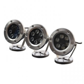 КОМПЛЕКТ ИЗ ТРЕХ СВЕТИЛЬНИКОВ С ДИСТАНЦИОННЫМ УПРАВЛЕНИЕМ SET Pondtech 995 Led3 Full RGB